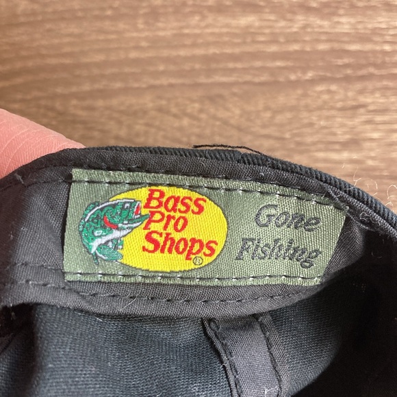 Bundle of 2 Pre owned Mens Bass Pro Shop Trucker Hats Black & Blue & White - Picture 4 of 8